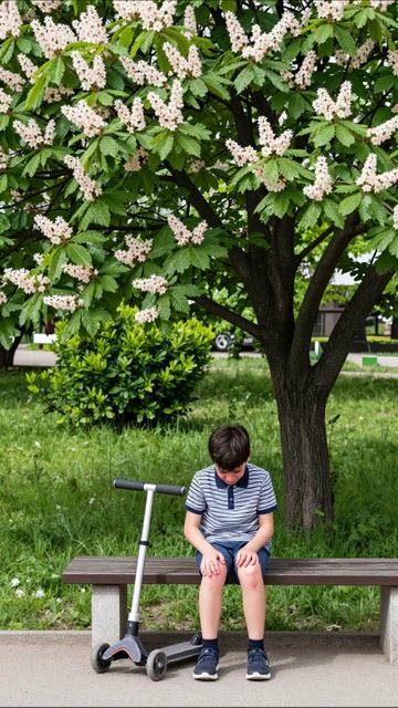 Печаль на скамейке: маленькие радости лета #лето #детство #печаль #природа