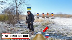 Российский FPV-дрон в режиме ожидания внезапно обнаружил активность в данном районе