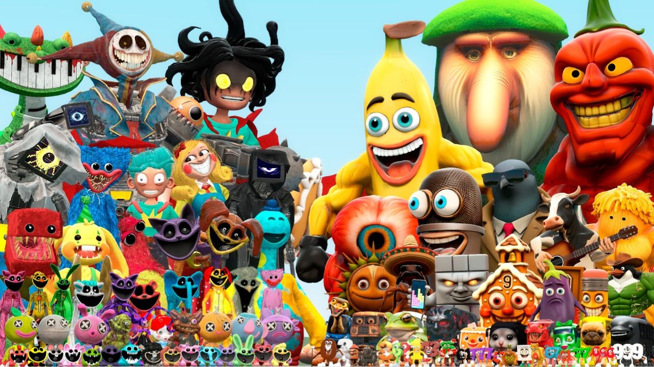 НОВЫЙ РОРИ ЛАВКЕЙП И ПРОТОТИП POPPY PLAYTIME ПРОТИВ ВСЕХ ИТАЛЬЯНСКИХ МЕМОВ БРЕЙНРОТА (Garry's Mod)