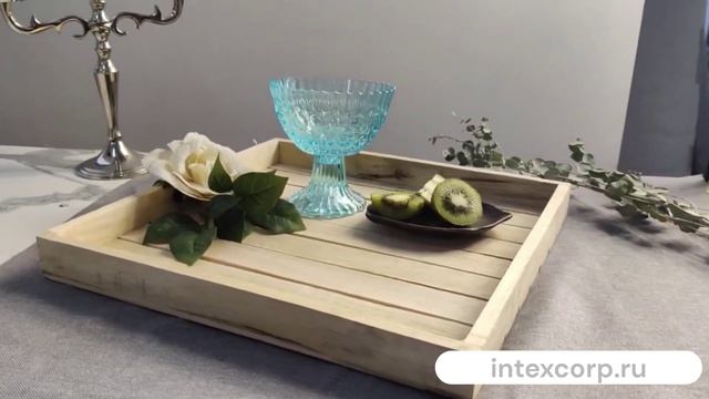 Сервировочный поднос ВАЛЕНСОЛЬ, манговое дерево, 30 см, A44321000-3, -1 ,-2.mp4