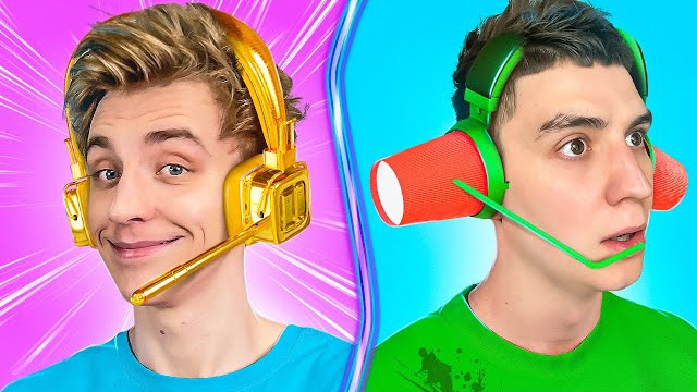 Ультра БОГАТЫЙ vs Ультра БЕДНЫЙ ГЕЙМЕР ! Видео Влада Бумага а4 А 4 Bumaga