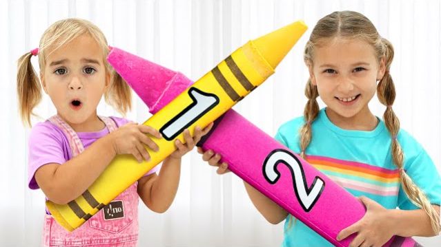 Изучаем цифры от 1 до 10 с помощью волшебных мелков