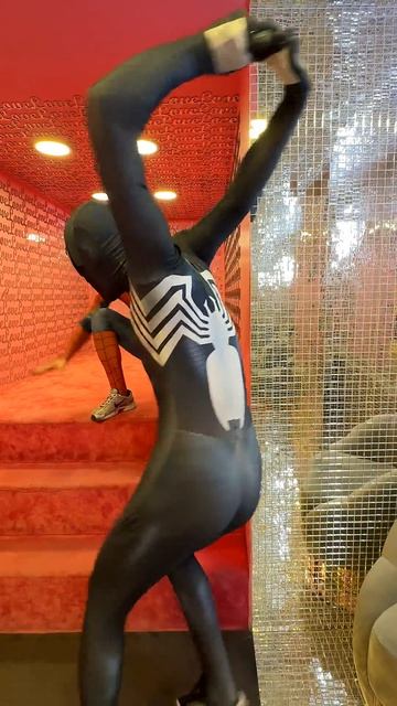 Venom scared Spider-Man funny #spiderman