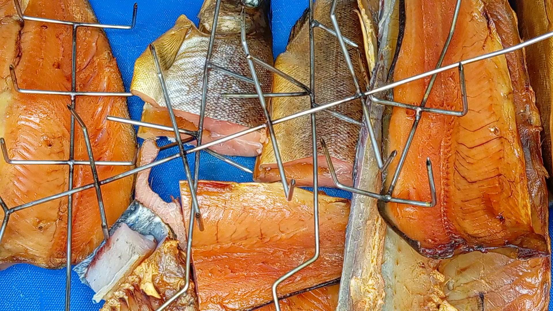 БЕЛЫЙ АМУР ФОРЕЛЬ ХОЛОДНОГО КОПЧЕНИЯ ПОДВЕСНЫЕ СИСТЕМЫ ДЛЯ РЫБЫ