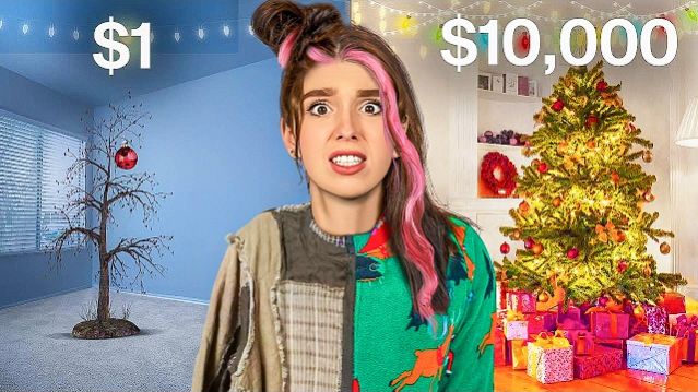 ЕЛКА за 10 Vs 1000 Челлендж ! Влад Бумага А4 Видео Влада Влад а4 Бумага а4 А 4