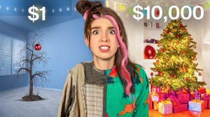 ЁЛКА за 10$ vs 1000$ Челлендж ! Влад Бумага А4 Видео Влада Влад а4 Бумага а4 А 4