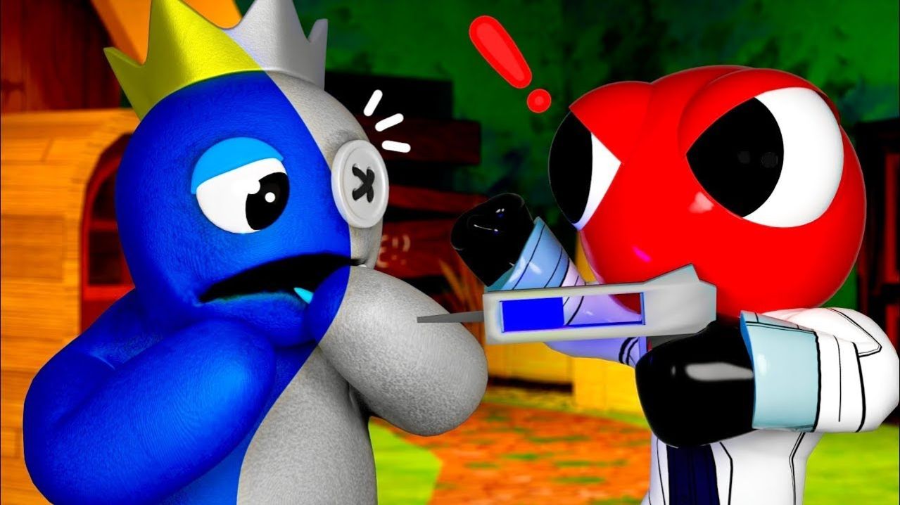 РАДУЖНЫЕ ДРУЗЬЯ - КРАЖА ЦВЕТА!   Poppy Playtime Rainbow Friends - Анимации на русском