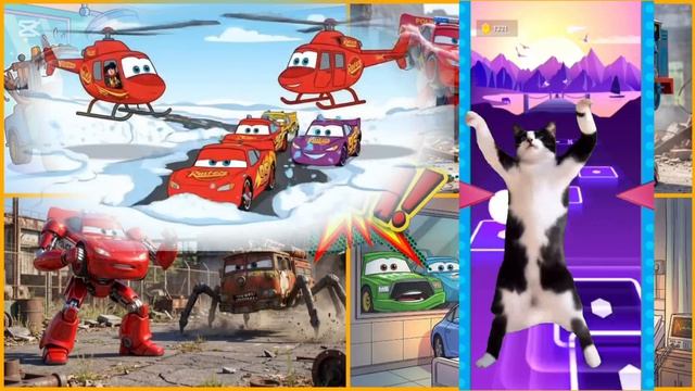 ЭПИЧЕСКАЯ БИТВА МАККУИНА! Молния против вторжения инопланетных НЛО! Кто самый си