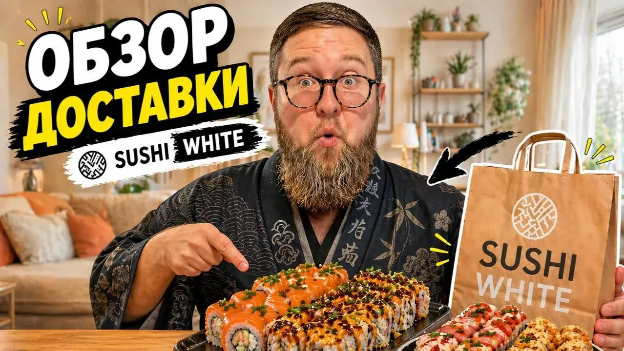 Где лучше Филадельфия? | Пробую все позиции | Доставка “Sushi White” | Цена-качество