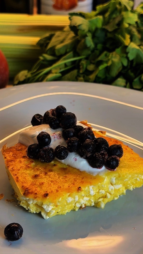 ВОЗДУШНАЯ ТВОРОЖНАЯ ЗАПЕКАНКА 🫐