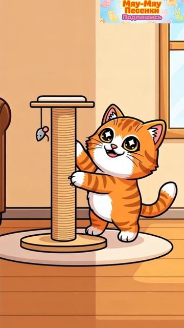 Котёнок Гав и когтеточка | Поставь лайк, чтобы спасти диван 🛋️😿😻