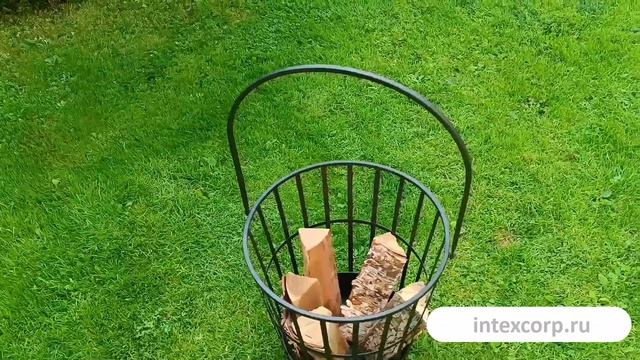 Подставка для дров ЧЕСТИНО НЕРО металл 77х38 см FB8200350