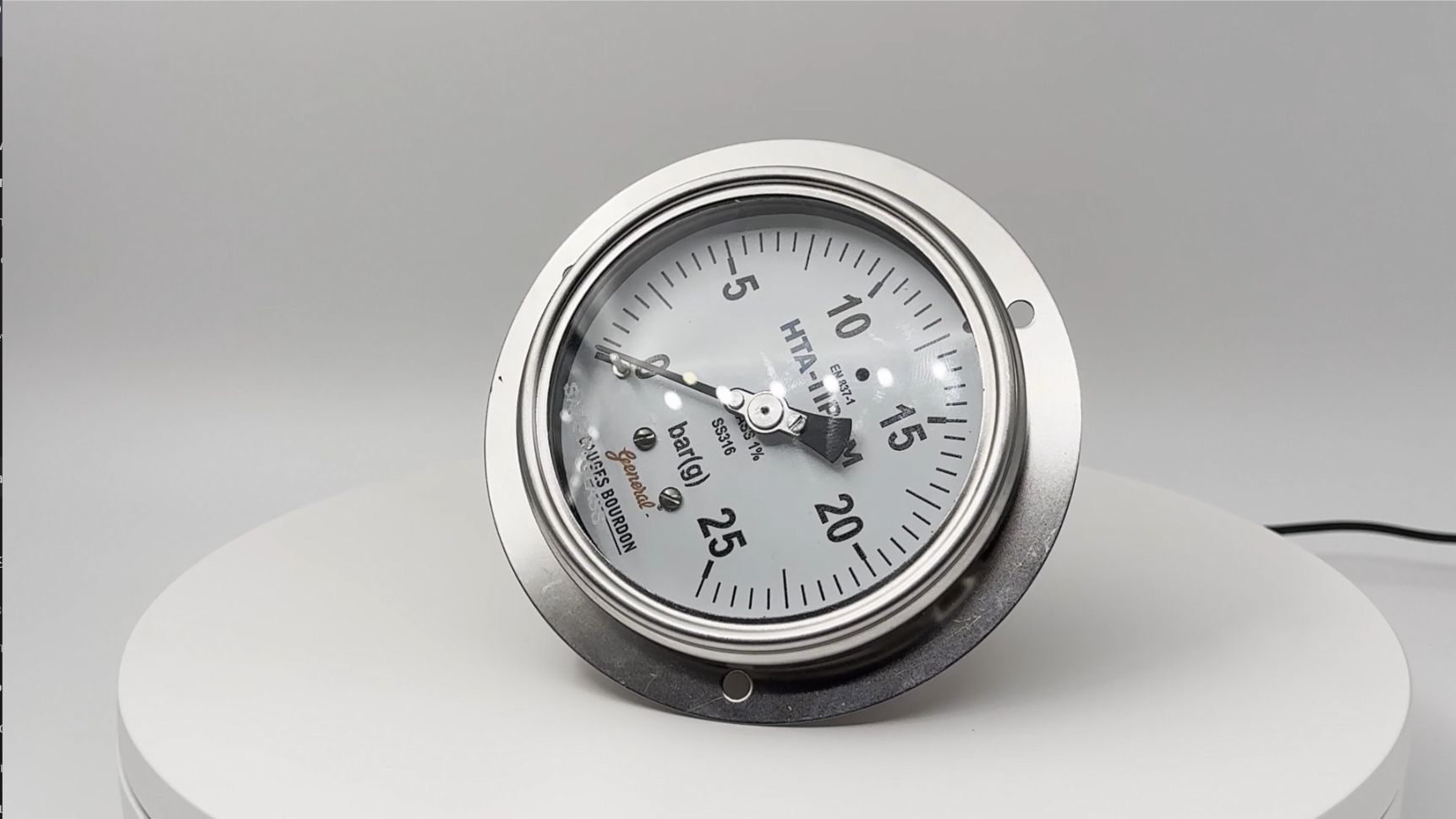 Манометр BSPG с трубкой бурдона