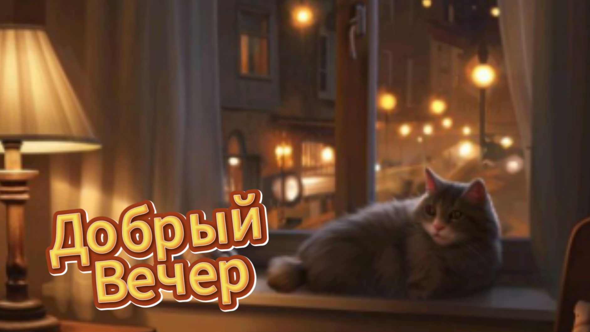 Добрый вечер и спокойной ночи: открытка и пожелания | Домохозяйка