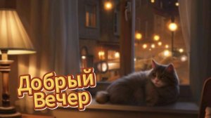 Добрый вечер и спокойной ночи: открытка и пожелания | Домохозяйка