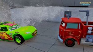 Молния МакКуин против ВТОРЖЕНИЯ ЗОМБИ Машинки Pixar Зомби-апокалипсис в BeamNG.d