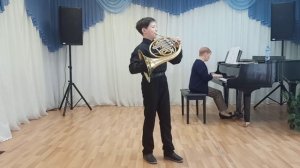 Ищенко Макар 11 лет
Г. Пëрселл Трубный глас и Ария
М. Глинка Попутная песня
А. Варламов Красный сара