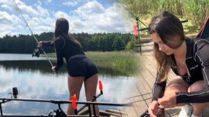 ОДИНОЧНАЯ РЫБАЛКА!!! Девушка профессионально ловит рыбу сама #девушка#рыбалка#аутдорс