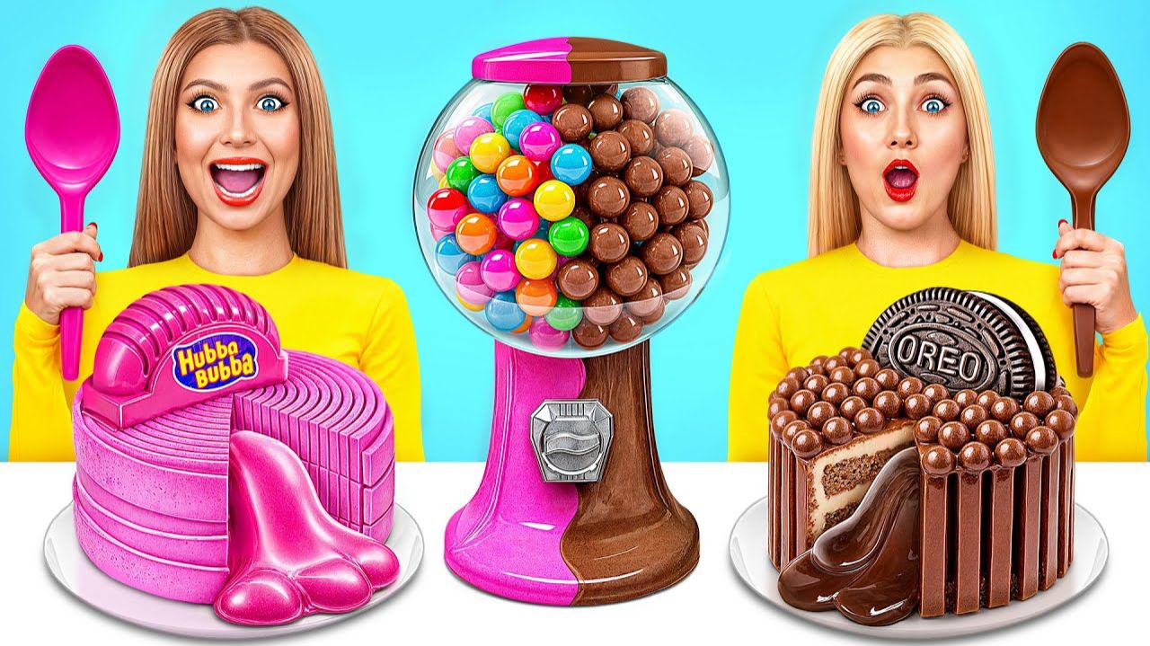 Жевательная Резинка vs Шоколадная Еда Челлендж от Bubba DO Challenge