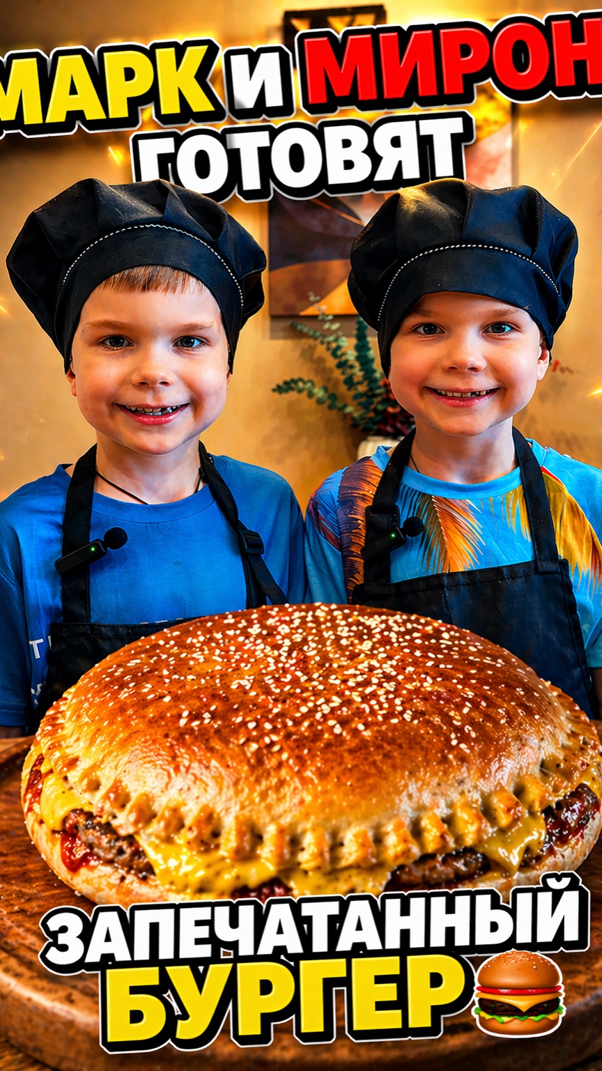 Марк и Мирон готовят трендовый закрытый бургер 🍔