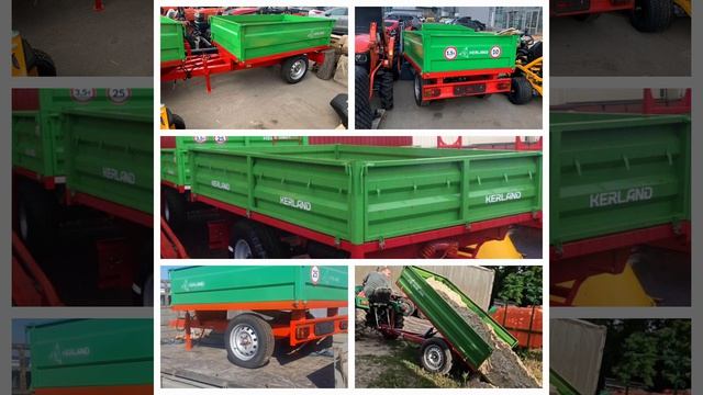 Прицеп самосвальный для мини трактора