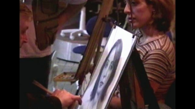 Рисование портретов. Дубай 2002