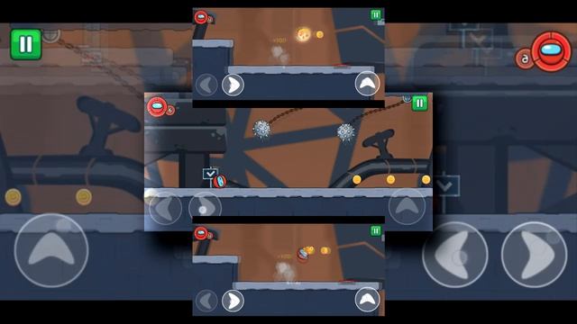 Roller Ball 6 - Red Ball w Stroju z Among Us i Walka z Bossem Odc 6 Gry Na Telefon BlueJane scan