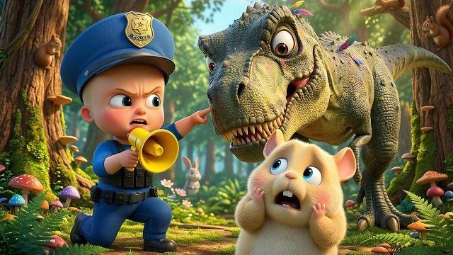 Приключения отряда храбрых малышей | Сюрприз-спасение в парке Тираннозавра Рекса 🦖🚓