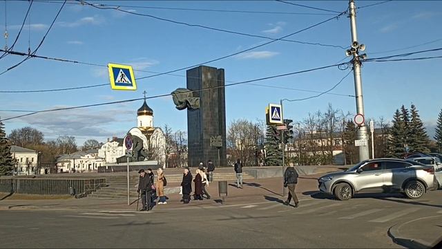 Родное Иваново из окна автомобиля. Дорога домой.