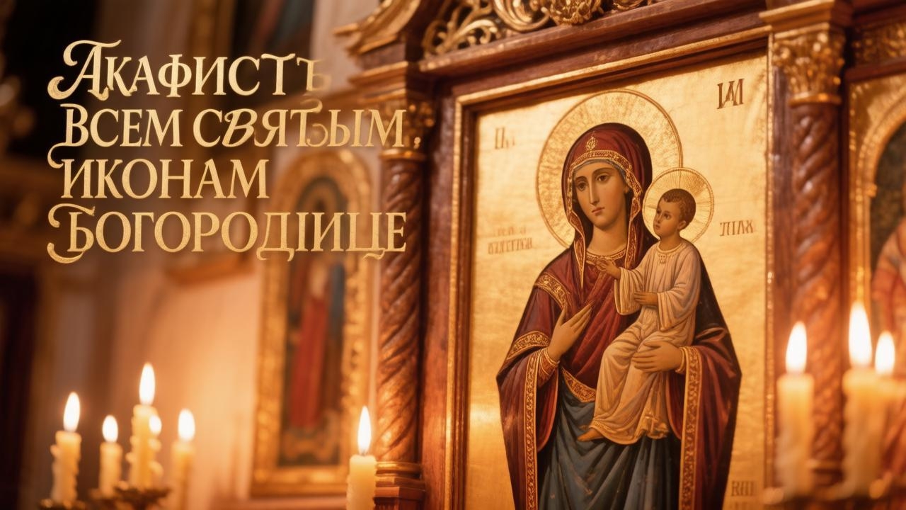Акафист всем Святым Иконам Богородице☦️Просто послушай