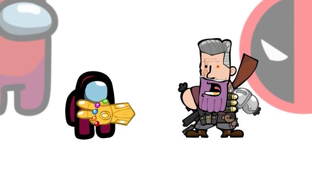 Mini Crewmate Kills DEADPOOL & WOLVERINE Characters   Among Us