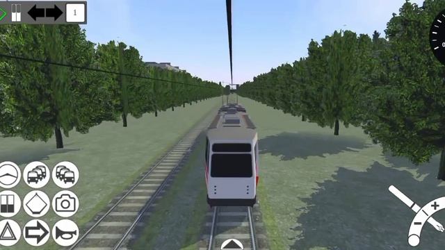 обратно по легендарному первому маршруту 1! обгоняю расписание! микро трамвай симулятор