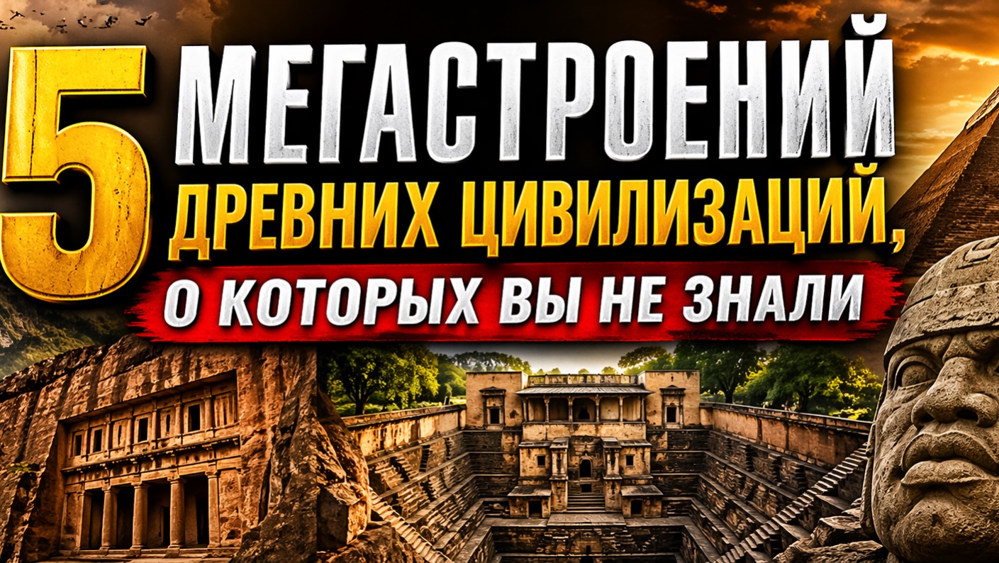 🌍 5 мегастроений древних цивилизаций,о которых вы не знали