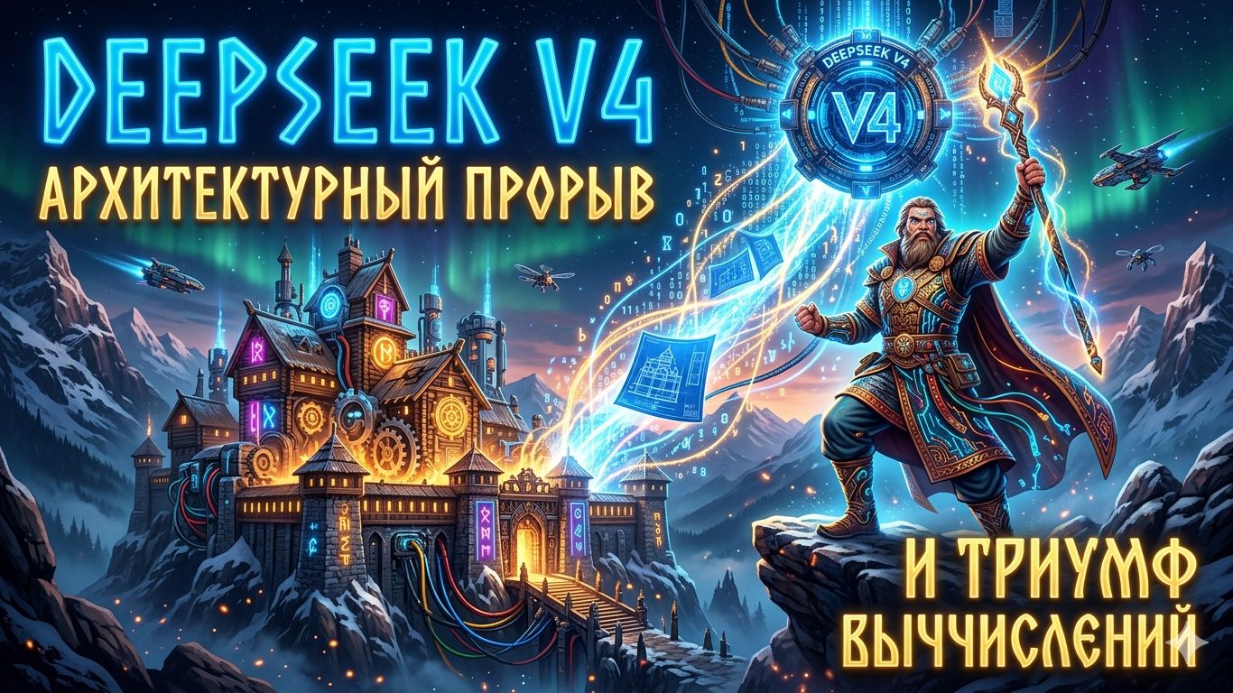 Сказания о Кибер-Руси: Магия DeepSeek v4 Как нейросеть разделила память и разум ИИ