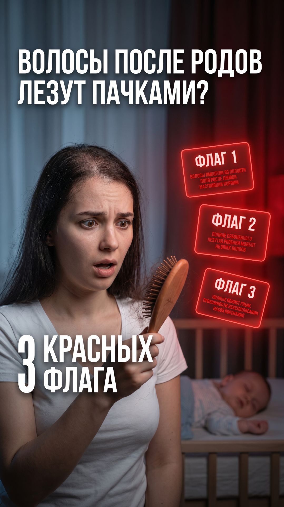 Волосы после родов лезут пачками — врач говорит «нормально»? 😮