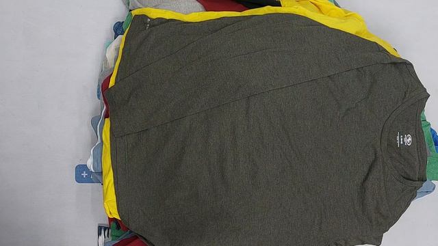 Футболки мужские длинный рукав секонд оптом 6 пак