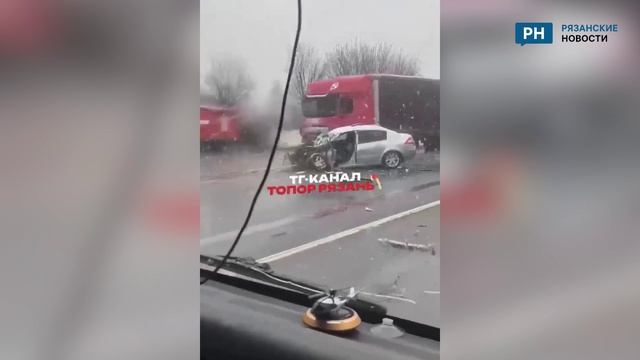 В Рязанской области столкнулись легковушка и «ГАЗель»
