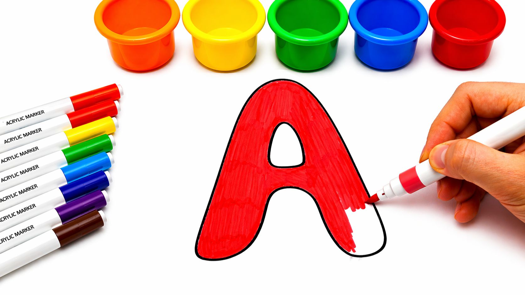 Учим АЛФАВИТ от А до Я 🎨 Все буквы за одно видео | Для малышей