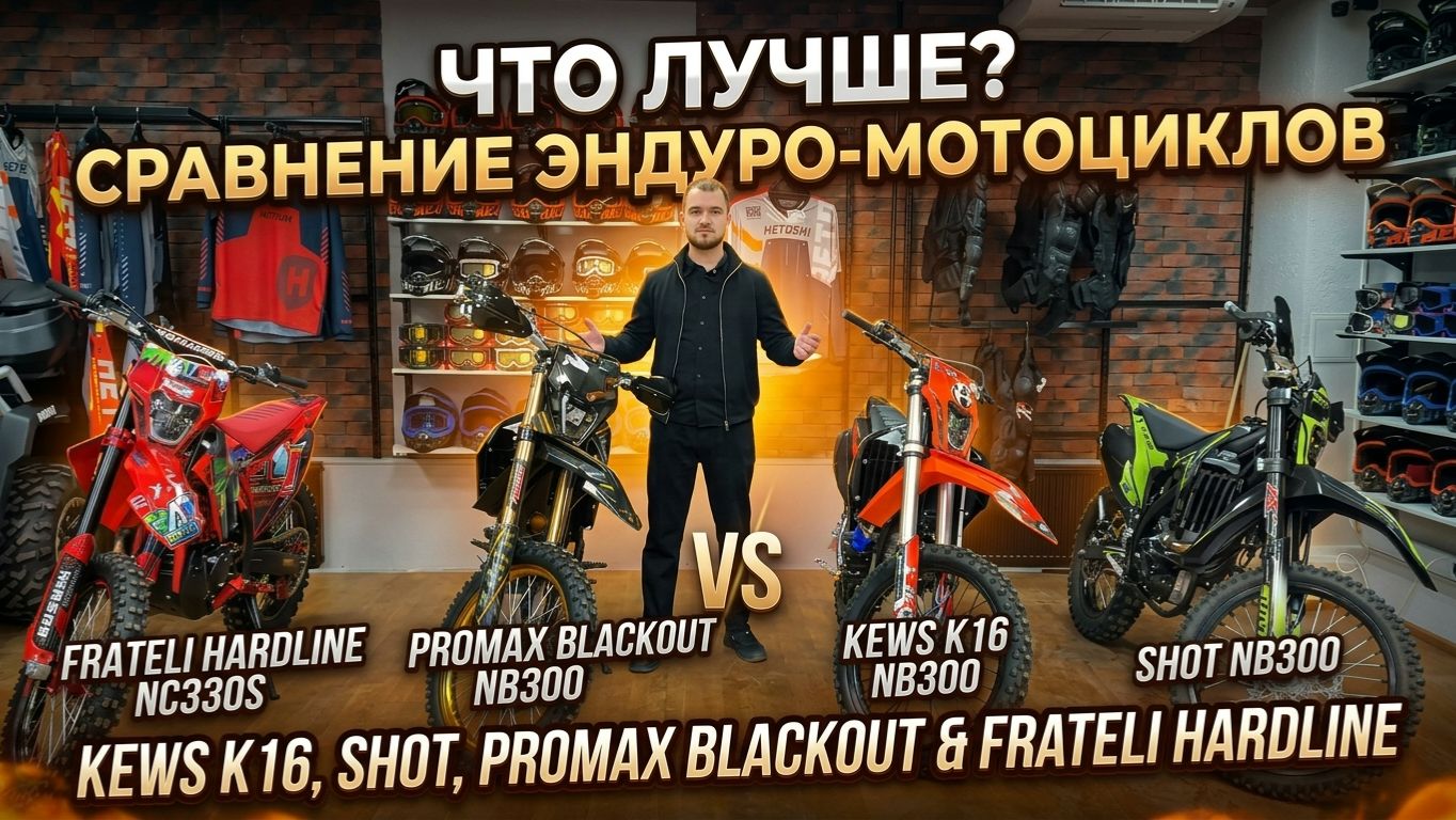 Какой мотоцикл лучше? PROMAX BLACKOUT NB300 FRATELI HARDLINE NC330S KEWS K16 NB300 SHOT NB300
