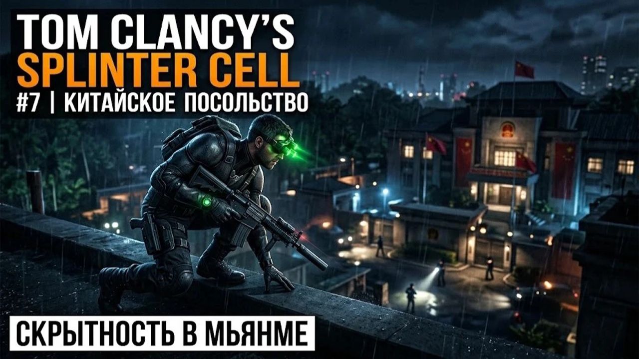 Tom Clancy’s Splinter Cell #7 — Китайское Посольство | Скрытность в Мьянме