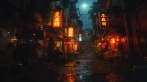 Forgotten Alleyways 2 ｜ Rainy Cyberpunk Street Ambient for Study & Rest