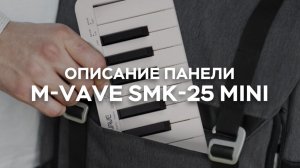 Описание панели — портативная MIDI-клавиатура SMK-25 MINI