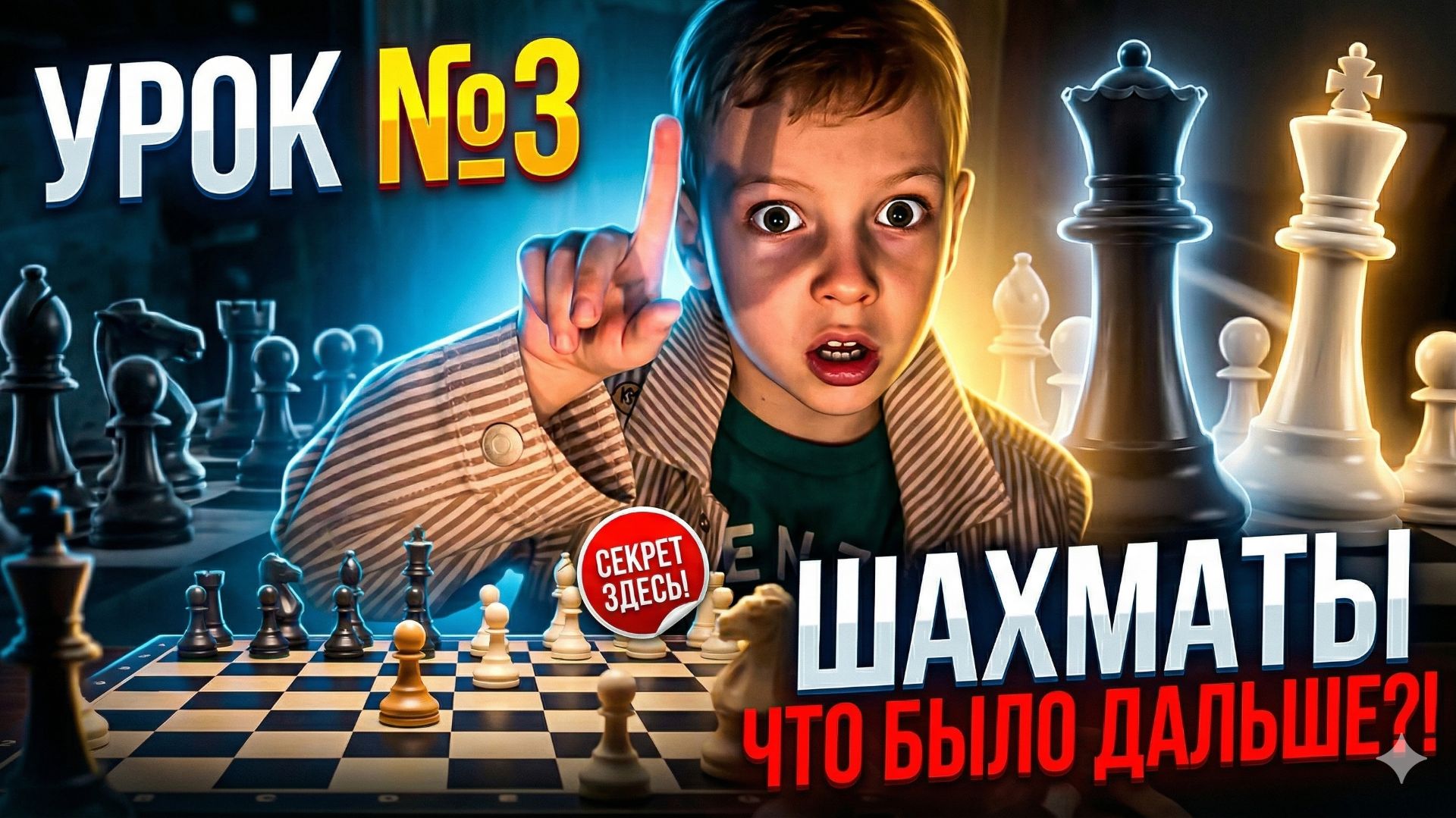 Урок шахмат №3 😱 Таинственный урок по шахматам для детей