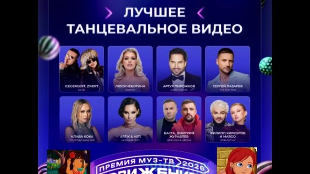 Номинация «Лучшее танцевальное видео»