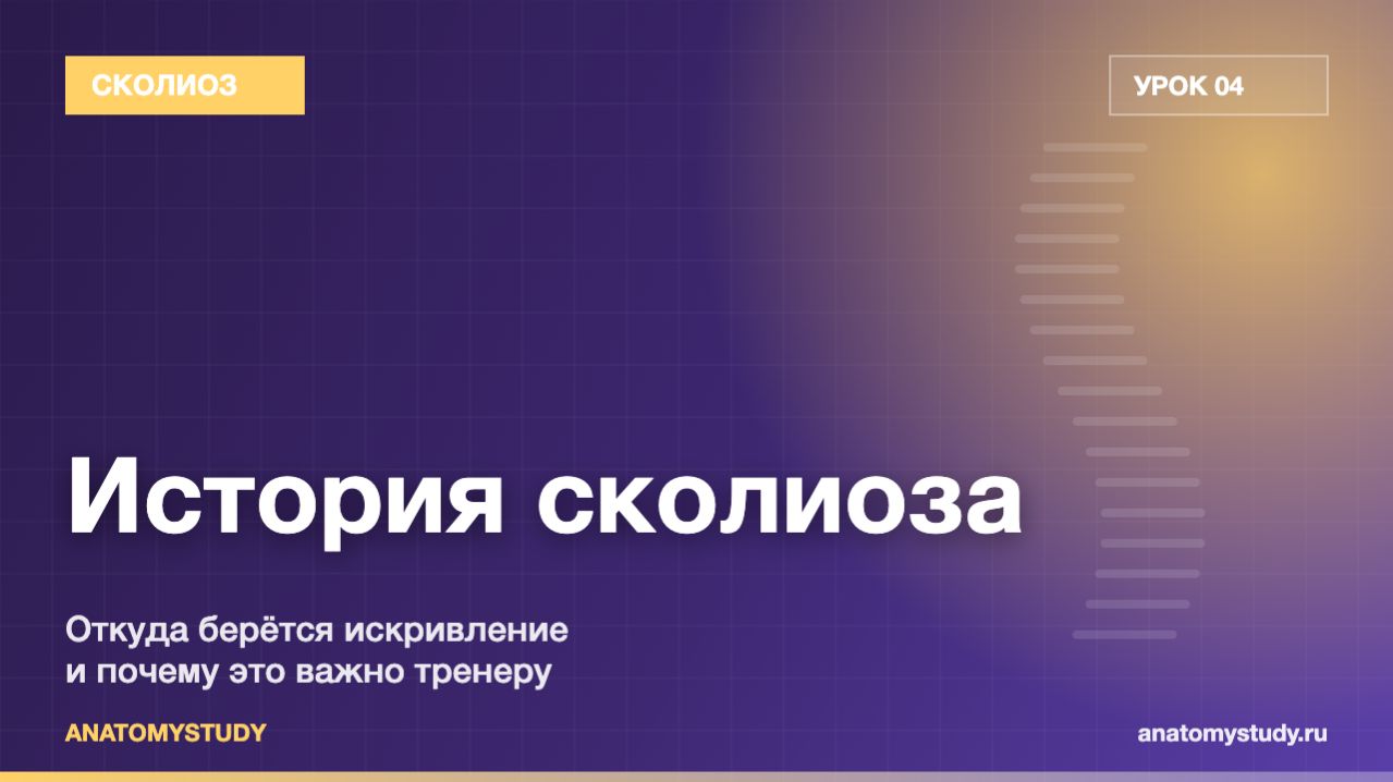 История сколиоза: откуда берётся искривление и почему это важно знать тренеру