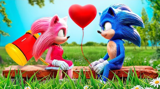 Наркоз против Соника история любви Соника и Эми Роуз