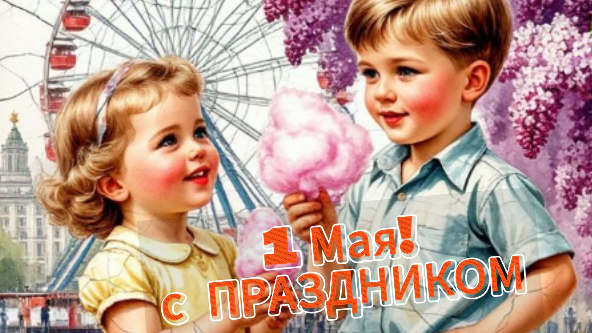 С 1 Мая! Поздравление с праздником весны и труда в открытке | Домохозяйка