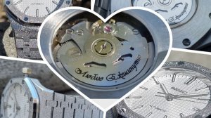 Часы на Заказ! Хомаж на Audemars Piguet RO в Бриллиантовом Корпусе с Гравировкой!