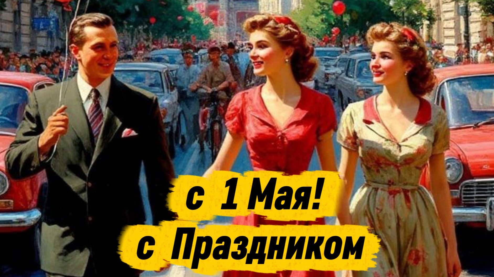 С 1 Мая! Поздравление с праздником весны и труда в открытке  Домохозяйка