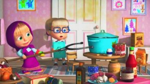 Маша и Медведь Мультики | Веселая Кухня c Машей | Маша Готовит Блюда для Жителей Леса